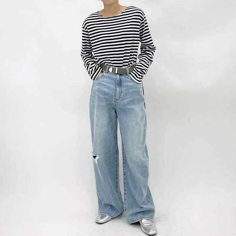 cafune】vintage crash wide denim | selectshop k