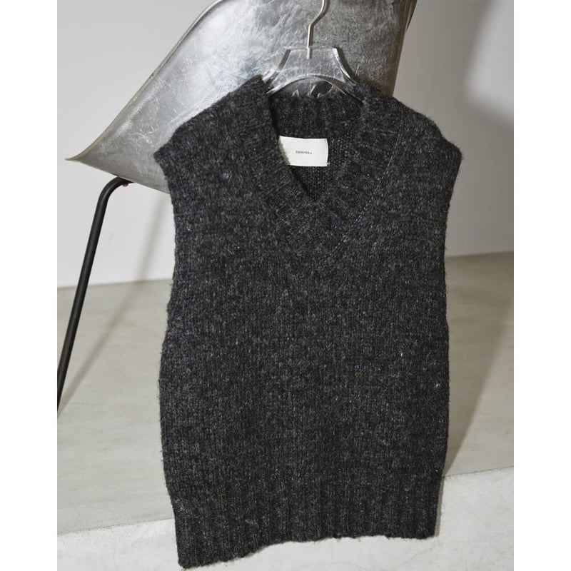 TODAYFUL】Mottle Yarn Knit Vest | selectshop ku...