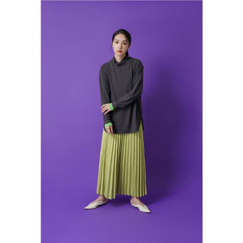 CYAN TOKYO】プリーツタフタ×マイクロフリースSK | selectshop kus 