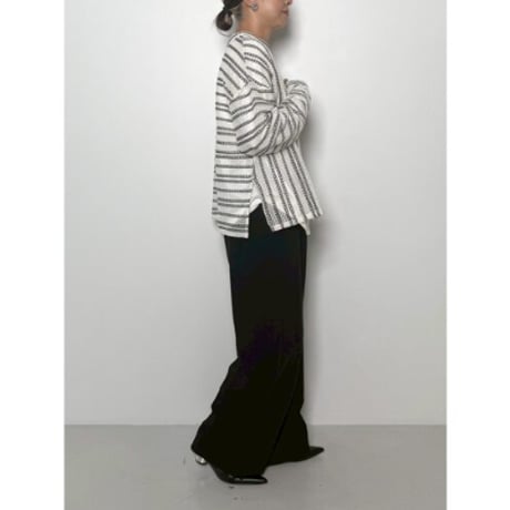 【CHIGNON】2WAYｼｱｰﾎﾞｰﾀﾞｰTOPS　納期：11月中旬～12月中旬