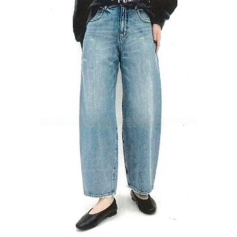 cafune】soft cocoon denim pants 35625 | selects