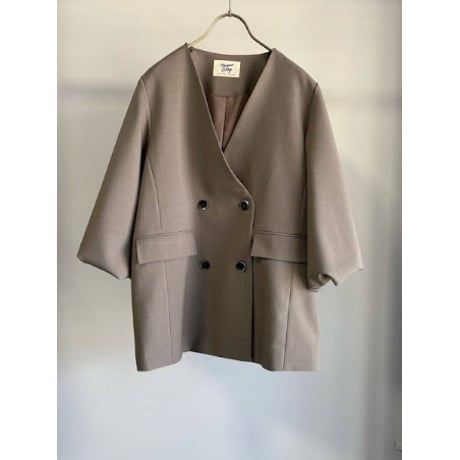 【MARGAUX VINTAGE】バルーンスリーブノーカラーJK