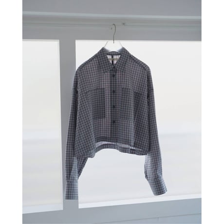 【anuke】Check Short Shirts