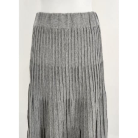 【Boutique Ordinary】Pleated-Style Knit Skirt