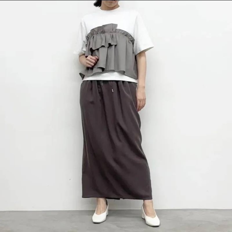 CYNICAL】異素材フリルドッキングTシャツ | selectshop kusukusu