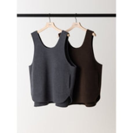 【YENN】W FACE OVER VEST　※納期：9月中旬〜10月中旬