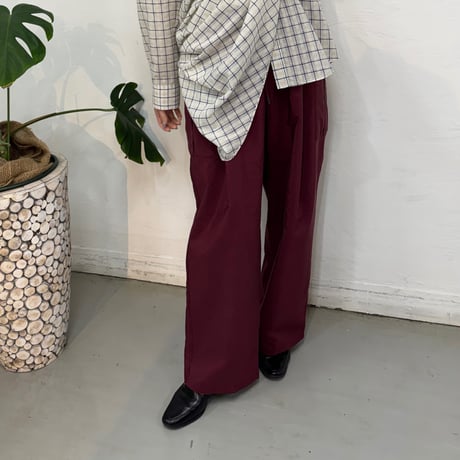 【cafune】cotton cupra cargo easy pants