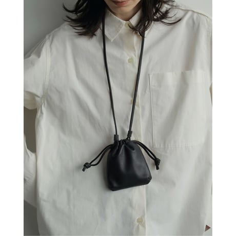 【anuke】Leather Mini Pochette