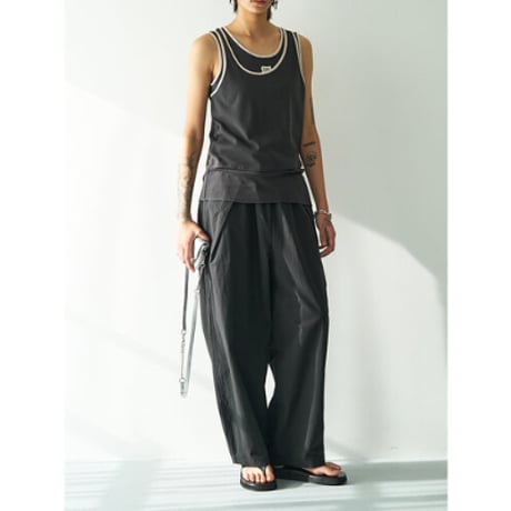 【YENN】COLOR LAYERED TANK