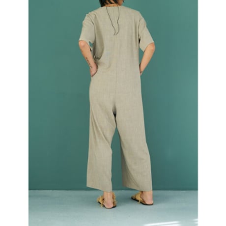 【YENN】SIDE SLIT ALL IN ONE