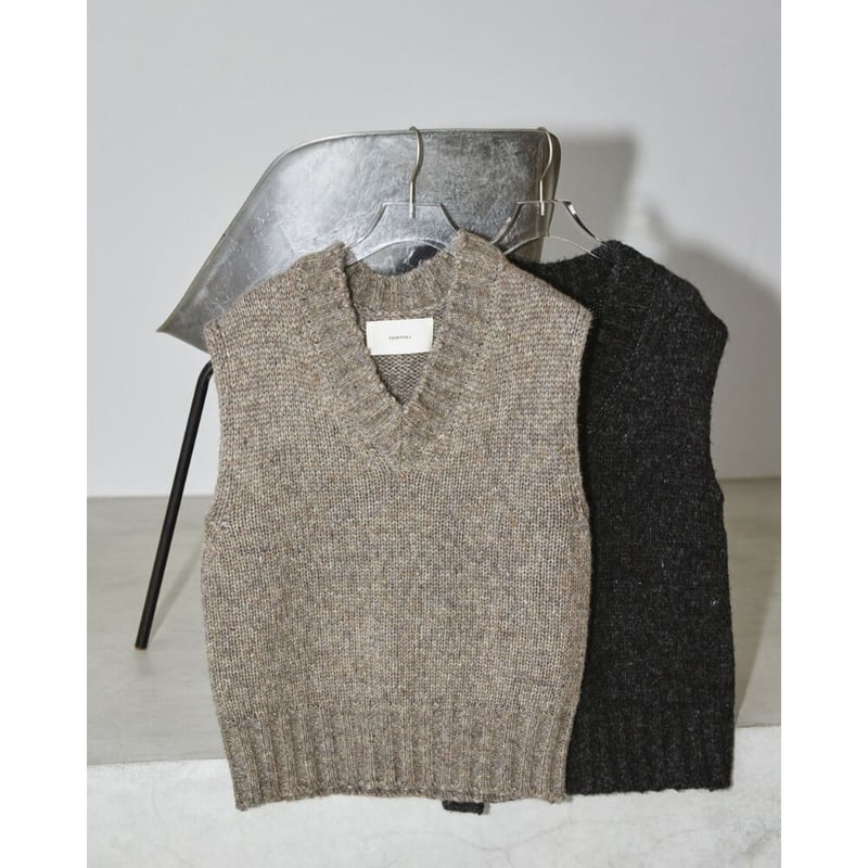 H1342 TODAYFUL Knit Long Vest