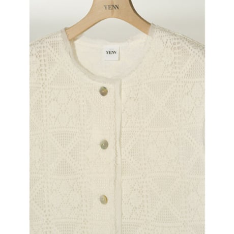 【YENN】CROCHET LACE VEST