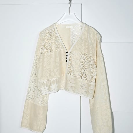 【anuke】Patchwork Lace Cardigan   ＊