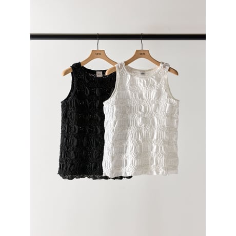 【YENN】SHRUNK LACE TANKTOP