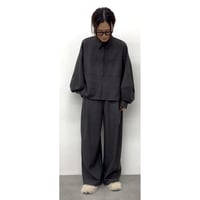 【CLOCHE】ウールライクポリシャツ