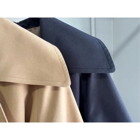 【MARGAUX VINTAGE】バルーンスリーブミドル丈トレンチ