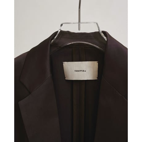 【TODAYFUL】Satin Over Jacket　※納期3月中旬〜4月中旬