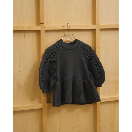 【TODAYFUL】Puffsleeve Knit Tops　※納期3月中旬〜4月中旬