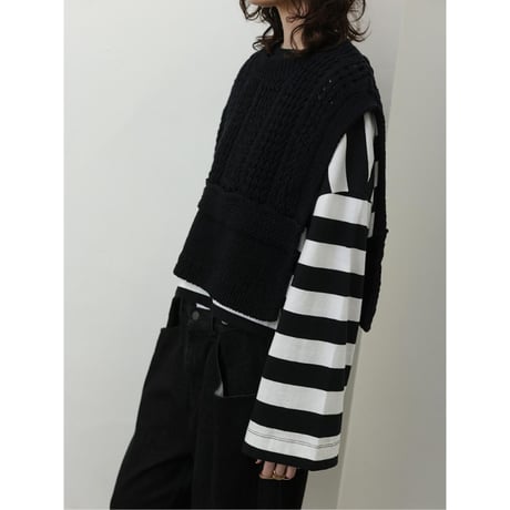 【YENN】STP WIDE SLEEVE LONG TEE