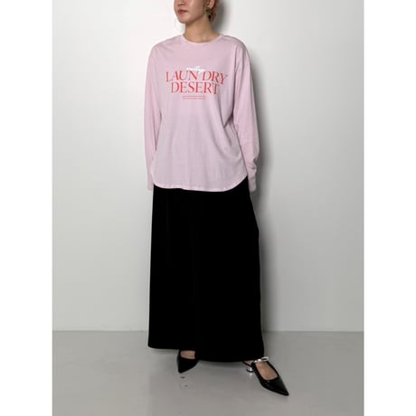 【CHIGNON】LAUNDRY発泡ﾛｺﾞTee　納期：11月中旬～12月中旬