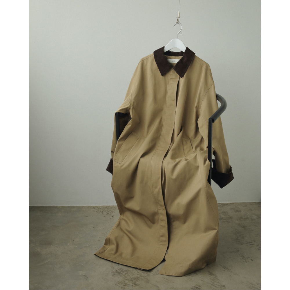 anuke Twill Soutiencollar Coat モカ 38 ànuke】Twill Soutiencollar Coat | selectshop ku