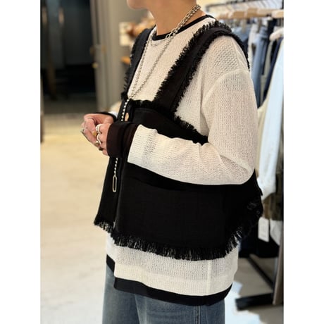【CYAN TOKYO】限定コラボ✨チュールレイヤーモザイクスリットTOPS