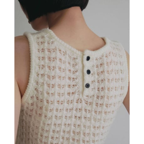 【anuke】Pattern Knit Tanktop　※納期8月上旬～9月上旬