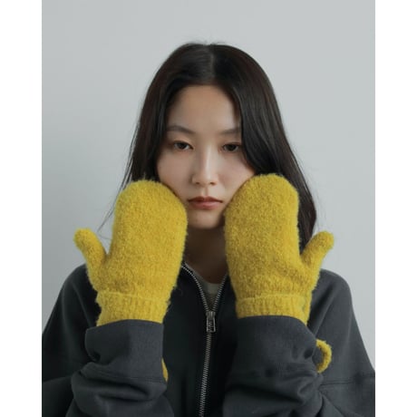 【anuke】Boucle Knit Mittens※11月上～12月上
