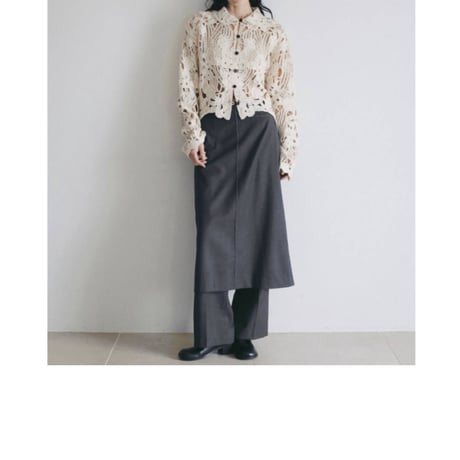 【anuke】Embroidery Over Shirts　※納期8月下旬～9月下旬