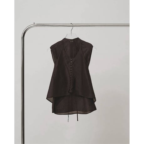 【TODAYFUL】Silk Linen Layered Tops　※納期6月中旬～7月中旬