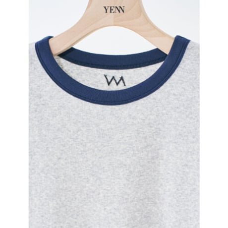 【YENN】 SHORT SLEEVE RIB TEE
