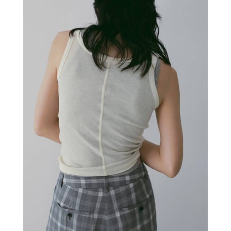 【anuke】Wool Rib Tanktop　※納期4月上旬～5月上旬