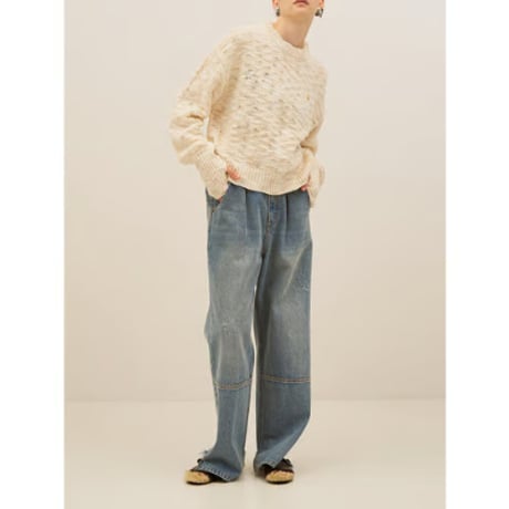 【YENN】MIX COLOR SLUB PO