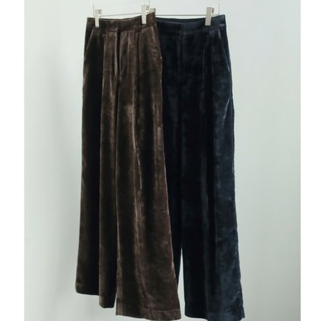 【anuke】Velvet Wide Pants