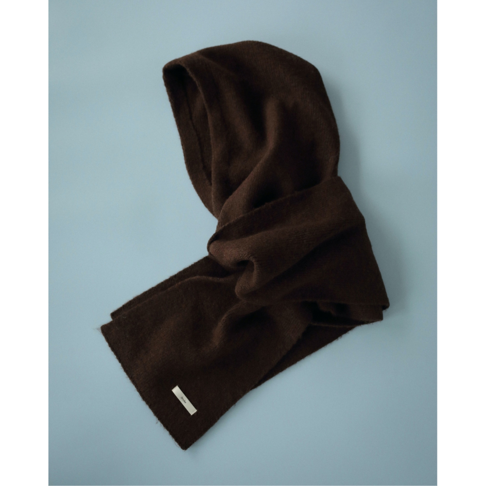 ànuke】Hoodie Knit Stole ※10月中旬~11月上旬頃 発送予定 | s
