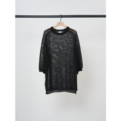 【YENN】SHEER LINEN KNIT TEE  ＊
