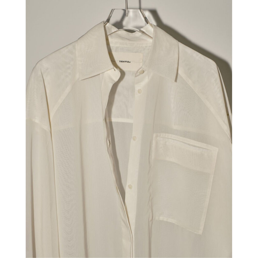 トップス todayful Organdy Over Shirts TODAYFUL（トゥデイフル）の「【TODAYFUL/トゥデイフル】Organdy