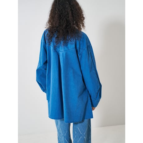 【YENN】 PIGMENT WASHED SHIRT　納期：2026年2月上旬～3月上旬