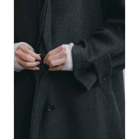 【anuke】Soutiencollar Over Coat　※納期11月中旬～12月中旬