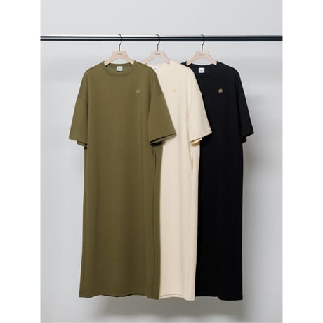 【YENN】HOLE BOXY TEE DRESS