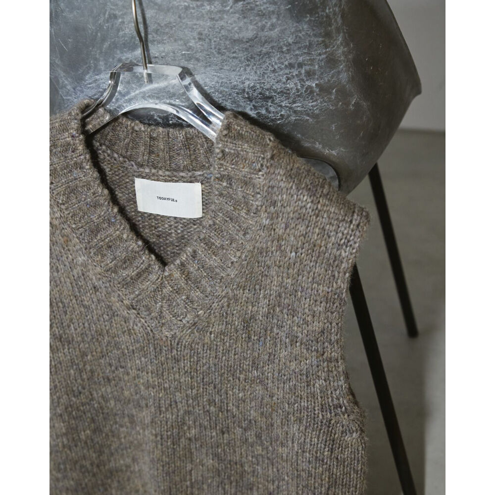【TODAYFUL】Mottle Yarn Knit Vest
