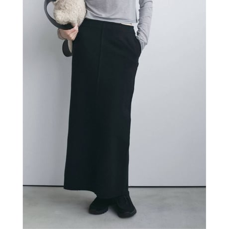 【anuke】Wool Cutoff Skirt