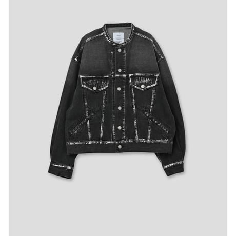 【KHA:KI】FOIL PRINT DENIM JKT