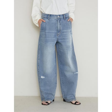【YENN】CURVED SEAM DENIM PT　※予約