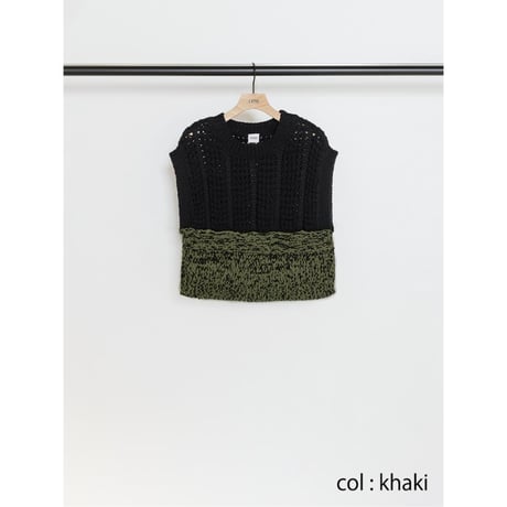【YENN】HAND KNIT CAPE