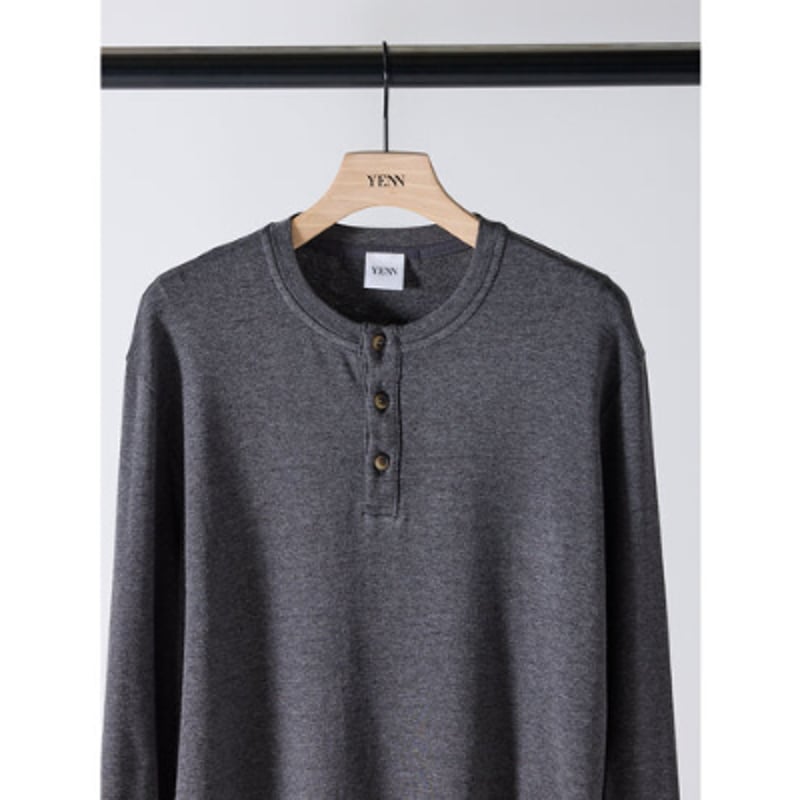 YENN】HENRY NECK LONG TEE | selectshop kusukusu