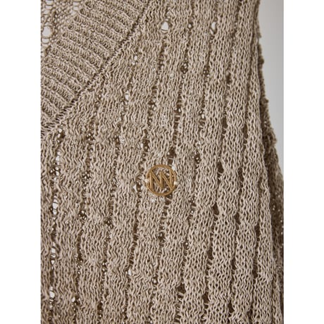 【YENN】OPENWORK KNIT CD