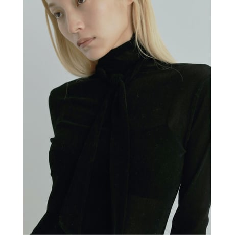 【anuke】Velour Tie Tops※10月中～11月中