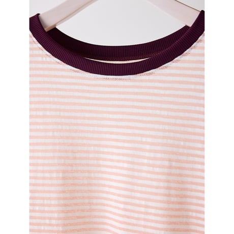 【CHIGNON】 ｼｱｰﾎﾞｰﾀﾞｰﾛﾝTEE