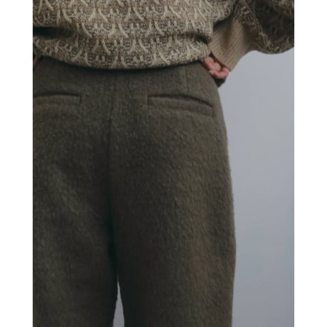 【anuke】Wool Curve Pants　※納期12月中旬～1月中旬